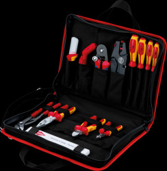 00 21 11 Tool set, tool case, Kompakt Elektro, 14 pieces