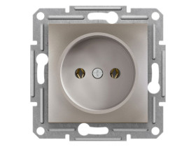 ASFORA Gniazdo pojedyncze bez uziemienia brąz EPH3000169 SCHNEIDER ELECTRIC