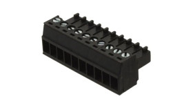 3.5MM EURO PLUG RA BLK 10CKT