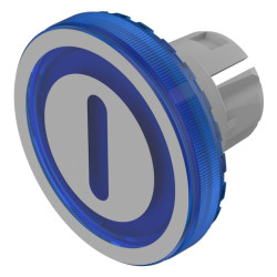 Soczewki do wskaźników, 61-964, Niebieski, Okrągły, średnica: 19.7