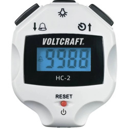 Licznik ręczny cyfrowy Voltcraft HC-2, wyświetlacz LCD, 4 cyfry, zakres 0 - 9999, szary 101030