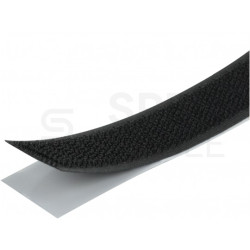 Taśma rzepowa 1-stronna z klejem 20mm czarna - HACZYK