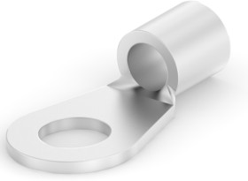 Uninsulated ring cable lug, 4.0-6.0 mm², AWG 12 to 10, 5.3 mm, M5, metal, 165302