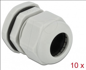 60223 Cable Gland, PG21, 10 pieces, grey
