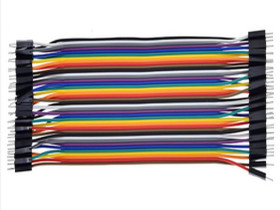 ZESTAW 40 SZTUK KABLI DO PŁYTEK STYKOWYCH 20CM - PIN NA PIN (PLKAB-20MM)