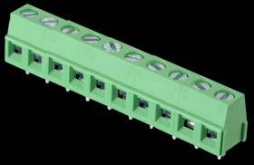 CTB0502/10 Lötbare Schraubklemme - 10-pol, RM 5 mm, 90°