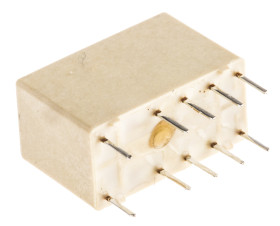 Przekaźnik sygnału, 24V dc, 2 A, DPDT, 2-polowy, montaż PCB, TE Connectivity Axicom