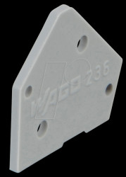 236-100 End plate, grey