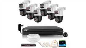 Zestaw Monitoringu Ip 6X Kamera Obrotowych 2Mpx/2Mpx Sdt2a200-2F-Nb-A-Pv +...