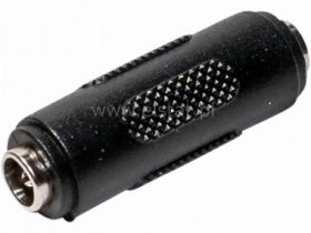 Łącznik (beczka) DC gniazdo-gniazdo 2.1/5.5