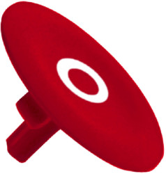 Cap, for pushbutton, ZBA432