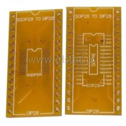 Adapter SOP28, DIP28 na SSOP28 dwustrona