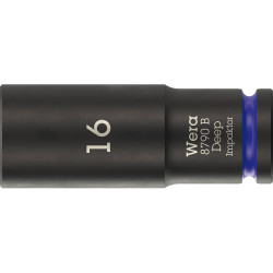 Wera 05005557001 8790 B Impaktor Deep Socket With 3/8&quot; Drive 16 x 63mm