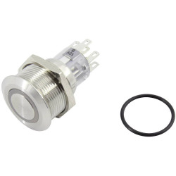 TruComponents 782126 Pushbutton ,Panel Mount,Off/(On),DPDT,Solder,IP67