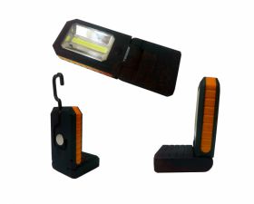 Latarka COB 3W pomarańczowa (3xAAA)