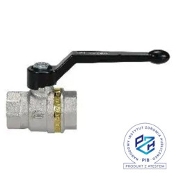 Zawór kulowy G 1 1/4 GW, PN25 mosiądz niklowany, PTFE