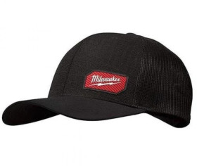 Milwaukee - Czapka z daszkiem z siatką czarna