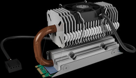IB-M2HSF-705 Heat pipe cooler for M.2 SSD, swivelling, PWM