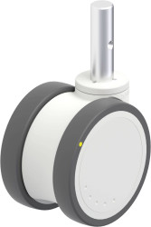 Blickle 935607 LKD-PATH 100K-ELS-ZA51 Podwójna rolka z tworzywa sztucznego Średnica koła: 100 mm Maksymalne obciążenie: