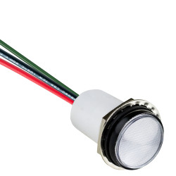 Lampka kontrolna do montażu panelowego 28V Zielony, czerwony 17.5mm LED Terminal śrubowy VCC