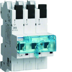 MCB SLS Wyłącznik nadprądowy selektywny 3P, E, 63 A, szyny Cu 40-12x5/10mm HTS363E
