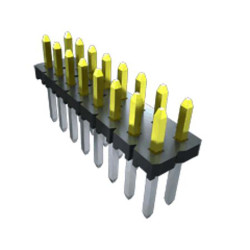 Złącze szpilkowe 3-pinowe raster: 2.54mm 2-rzędowe Samtec