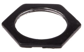 Nakrętka do dławnic kablowych, M32, kolor: Czarny, materiał: Stal, RS PRO
