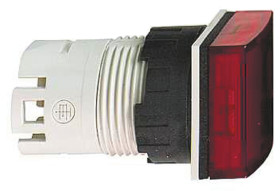 Światło kontrolne – reflektor, seria: Harmony XB6, kolor: Czerwony, otwór: 16mm, IP65, Montaż panelowy