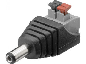 Kostka zaciskowa 2-pinowa Wtyk DC (5,50 x 2,10 mm) mocowanie...