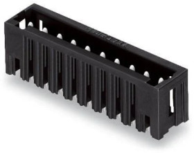 Pin header, 6 pole, pitch 3.81 mm, straight, black, 734-236/105-604