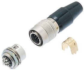 Złącze wielostykowe przemysłowe 20-pinowe Miniaturowe, panelowe Gniazdo Hirose