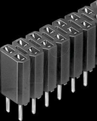 BL 2.72 Z female connector 2,54mm, 2x36, separable, tinned