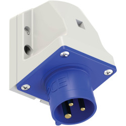 pieceE 513-6 CEE CARA Wall Plug 16A 3-Pin 230V Top/Bottom/Rear Entry