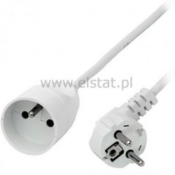 Przedłużacz 1WT-1GN + 0 3m biały ( 3x1,0)