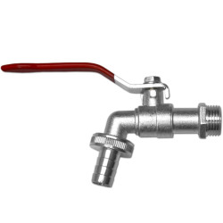 Kran kulowy ocynkowany ogrodowy 1/2" GZ 3/4" z przyłączem na wąż 1/2" Bradas GKK04123413Z