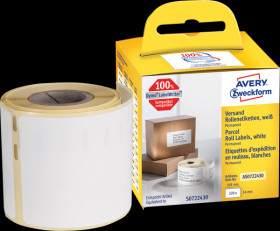 AS0722430 Roll label AS0722430, 54x101mm, white
