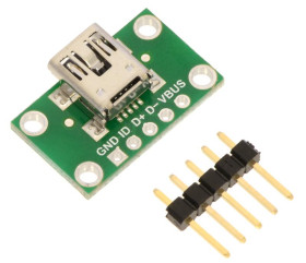 Pololu USB Mini-B Connector Breakout Board