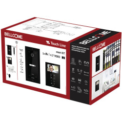 Bellcome VKM.P1F3.T4S8.BLB04 ELECTRA Video Door Intercom Kit Black