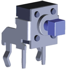 Klosz do przycisku dotykowego SPST 50 mA przy 24 V DC 6.35mm 2.89mm