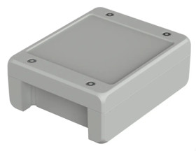 Aluminum enclosure, (L x W x H) 159 x 128 x 60 mm, light gray (RAL 7035), IP69K, 00163225