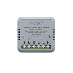Dopuszkowy sterownik rolet Zigbee 3.0 ZM-108-M MOES