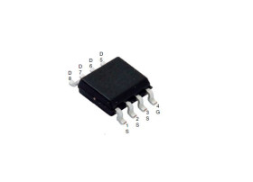 MOSFET P-kanałowy 19,3 A SO-8 30 V SMD