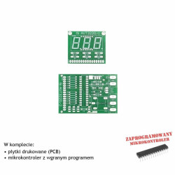 Termostat z wyświetlaczem LED - PCB i mikroprocesor do projektu AVT 3220