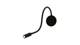 Kinkiet Senise Czarny Z Elastycznym Ramieniem I Włącznikiem Do Sypialni...