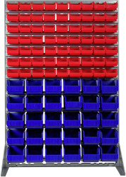 SWG 9621415575 Panel ścienny z pudełkami (D x S x W) 1120 x 470 x 440 mm czerwony, niebieski 1 szt.