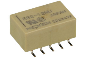 Przekaźnik; elektromagnetyczny miniaturowy; EB2-12NU; 12V; DC; 2 styki przełączne; 1A; 250V AC; 1A; 30V DC; powierzchniowy (SMD)