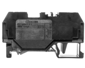 Złączka szynowa 2-przewodowa 4mm2 czarna 281-905