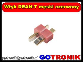 Wtyk DEAN-T męski czerwony