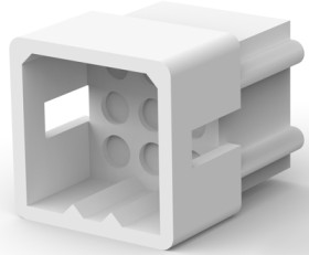 Plug housing, 9 pole, pitch 3.68 mm, straight, natural, 770428-1