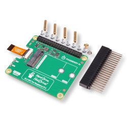 HAT PCIe adapter to Raspberry Pi 5 for NVMe 2230 2242 drives from Pineberry Pi